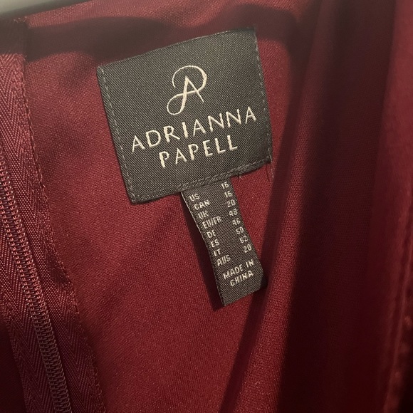 Satin Maroon Evening Dress - Picture 6 of 6